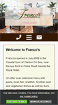 Mobile Screenshot of francos-restaurantclacton.co.uk