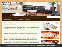 Tablet Screenshot of francos-restaurantclacton.co.uk